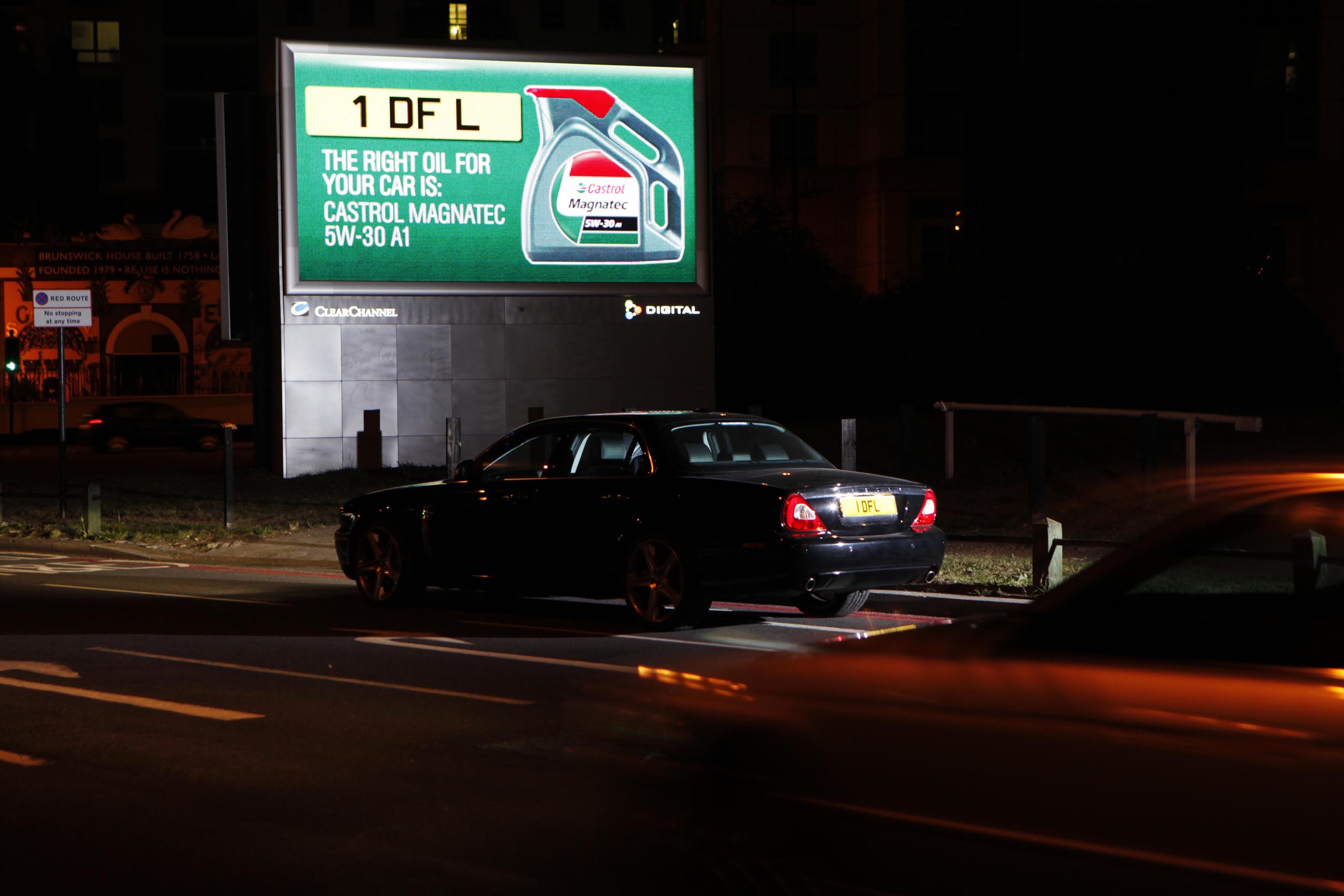 Personalised outdoor poster site