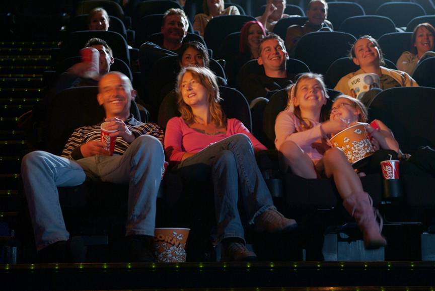 We're having fun at the cinema!