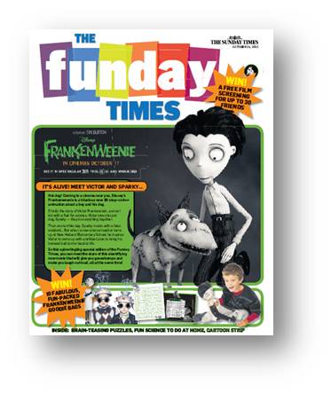 CASE STUDY: Promoting Film to Kids via The Funday Times