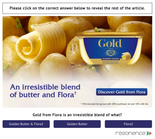 CASE STUDY: Flora achieves 86% brand recall using FreeWall®
