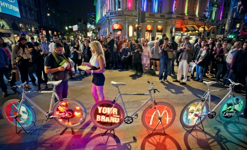 CASE STUDY: Unique video-bikes create impact for Intel event