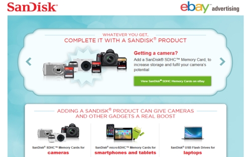 CASE STUDY: eBay's retargeting trebles SanDisk's sales