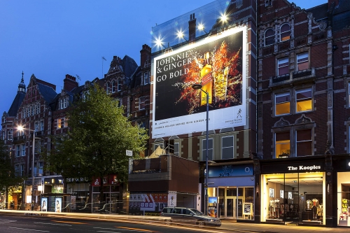 Outdoor Advertising on High Street Kensington