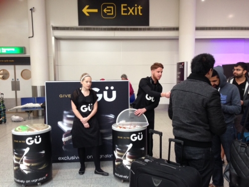 CASE STUDY: Gü sampling activity targeting Virgin passengers