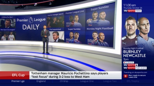 Sponsorship of Afternoons on Sky Sports News