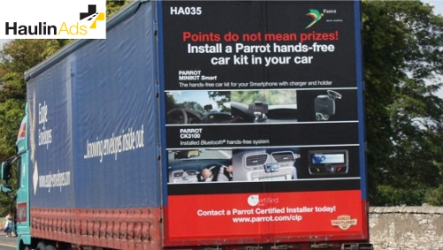 Advertise on Truck Rears and Reach Millions of Motorists